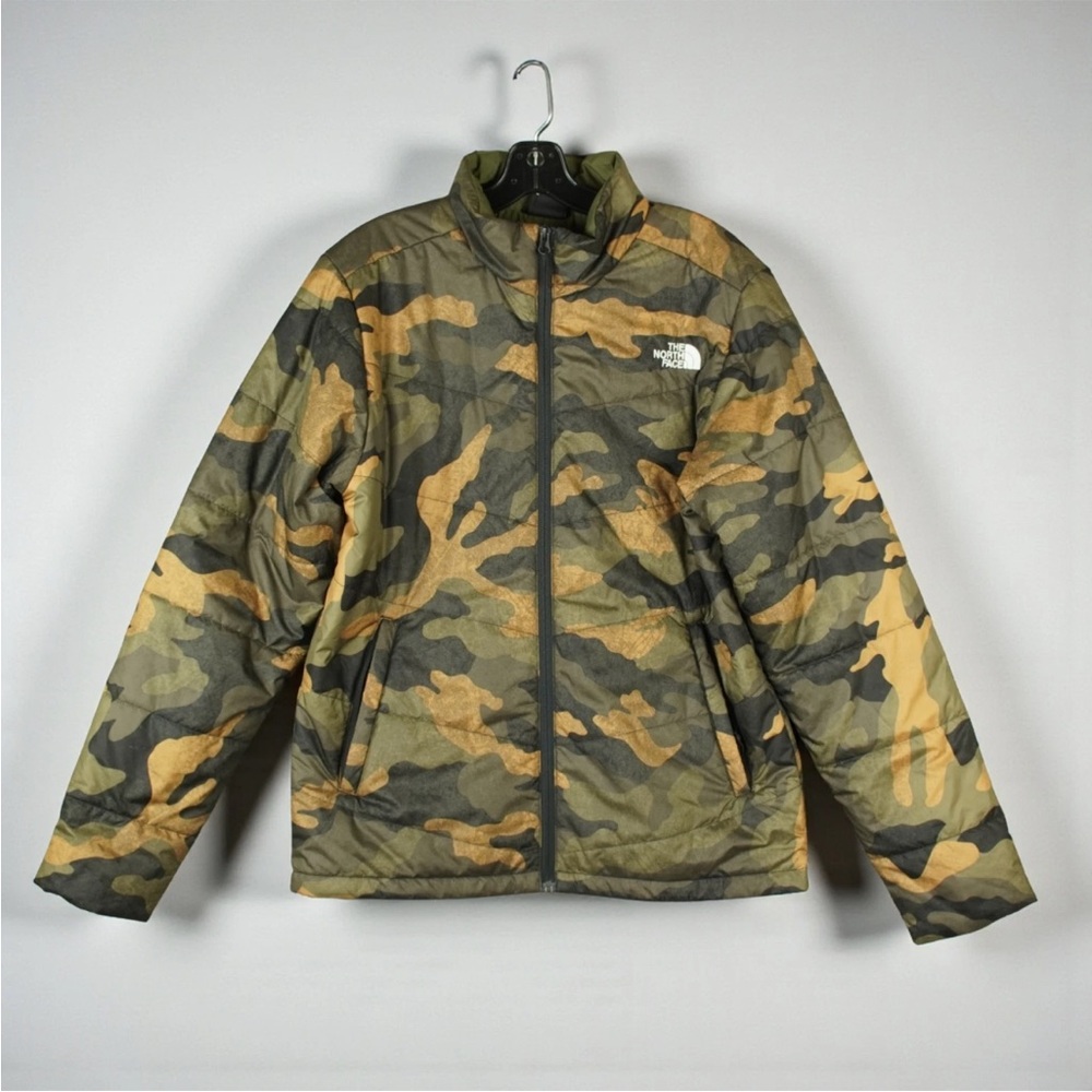 The North Face Men's Camo Puffer Jacket - Olive & Tan